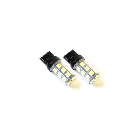 Race Sport 7440 18-Chip 5050 Led Replacement Bulbs (White) (Pair) Pr RS-7440-W-5050